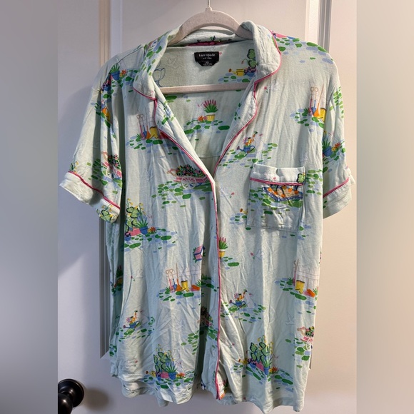 Kate Spade Women’s 2 Piece Pajama Set Spring Bunny size Large - Picture 2 of 9